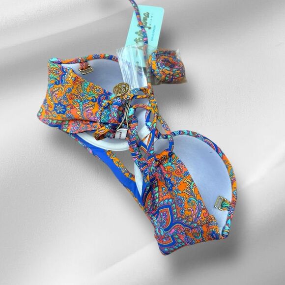 Luli Fama Padded Bikini Top nwt - Picture 2 of 4